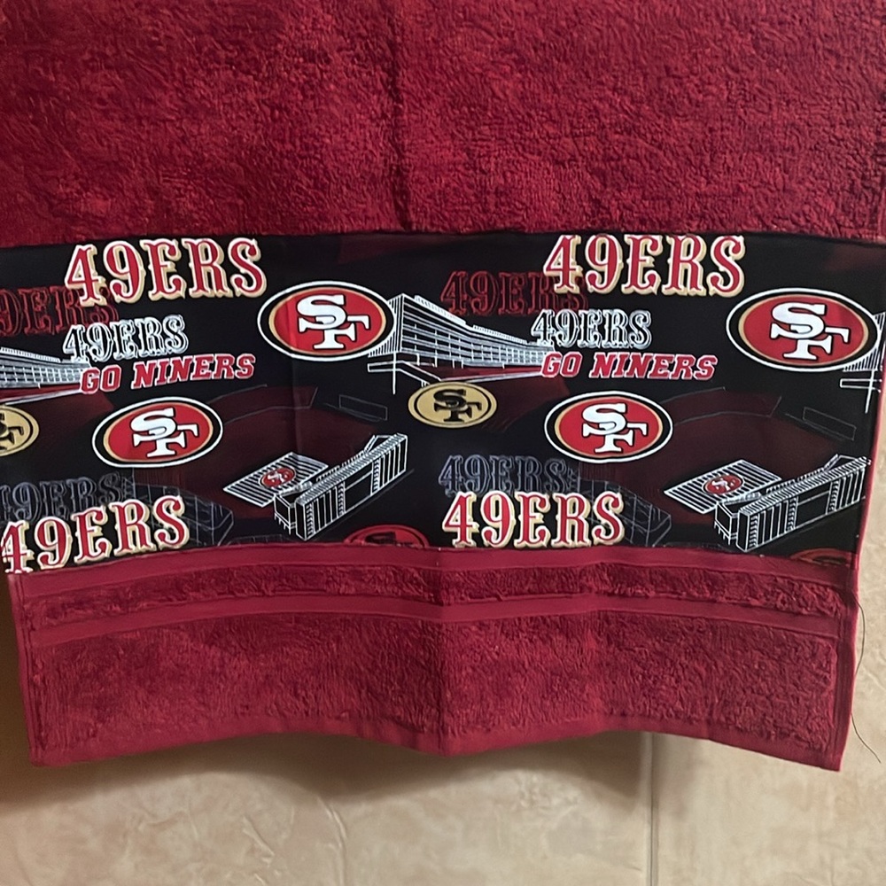 NFL 49ers hand towel